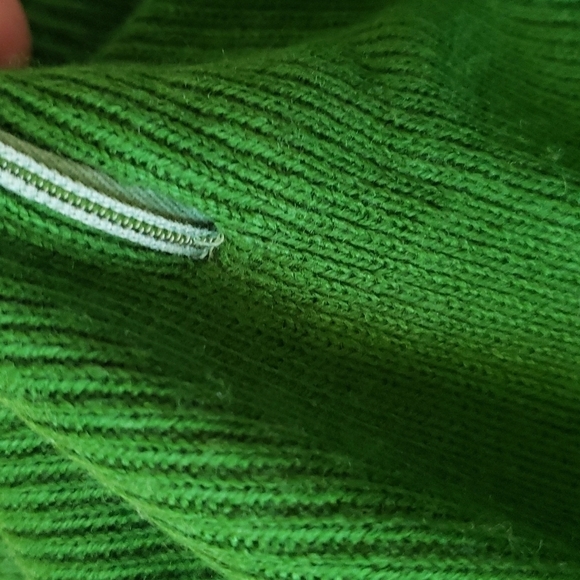 Vintage Woodward's Green Mock Neck Sweater, US S/M - Picture 10 of 12